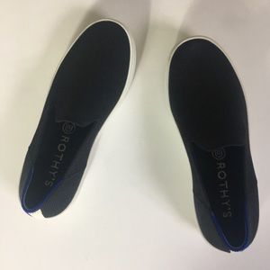 Rothys black slip on shoes size 5